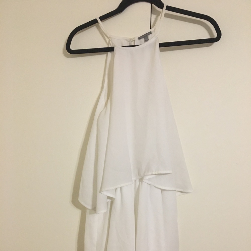 white tiered romper